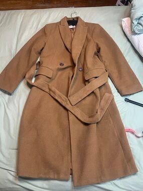 a new day Camel Belted Trench Coat
